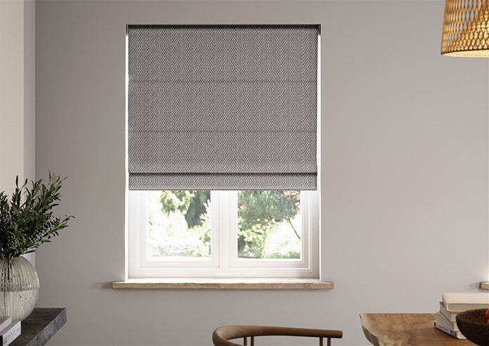 Bellavelle Chevron, Admiral Blue - Roman Blind - Image 3